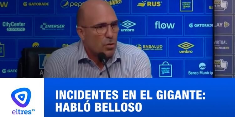Belloso reafirma a Almirón como director técnico de Rosario Central: “No hay argumentos para que tenga que irse”