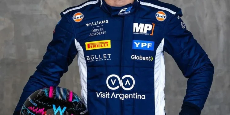 Franco Colapinto abordó el Mundial en medio de la presencia de pilotos españoles y lanzó una broma
