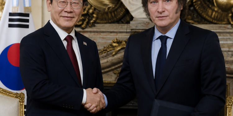 El presidente argentino se reunió con su par de Corea del Sur en la Casa Rosada
