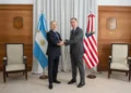 Diego Santilli se reunió con el embajador Peter Lamelas en medio del aumento de aranceles